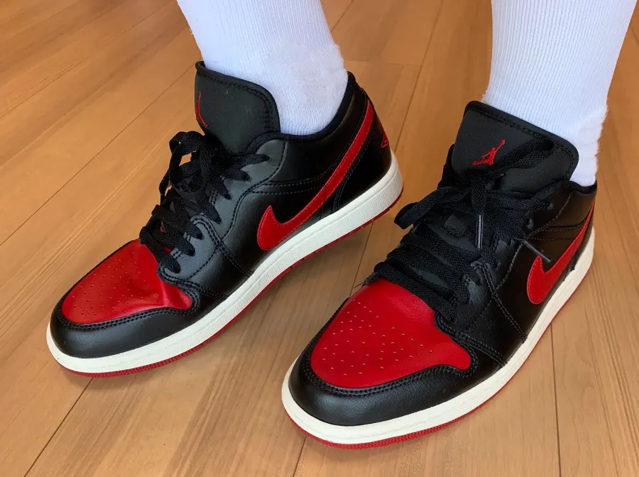 Giày Nike Air Jordan 1 Low 'Bred Sail' DC0774-061 - Ảnh 4
