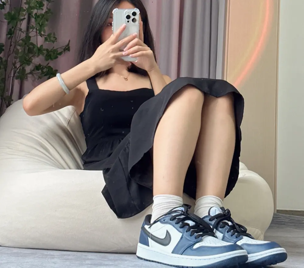 Alternative view of Giày Nike Air Jordan 1 Low Golf 'Midnight Navy' DD9315-104