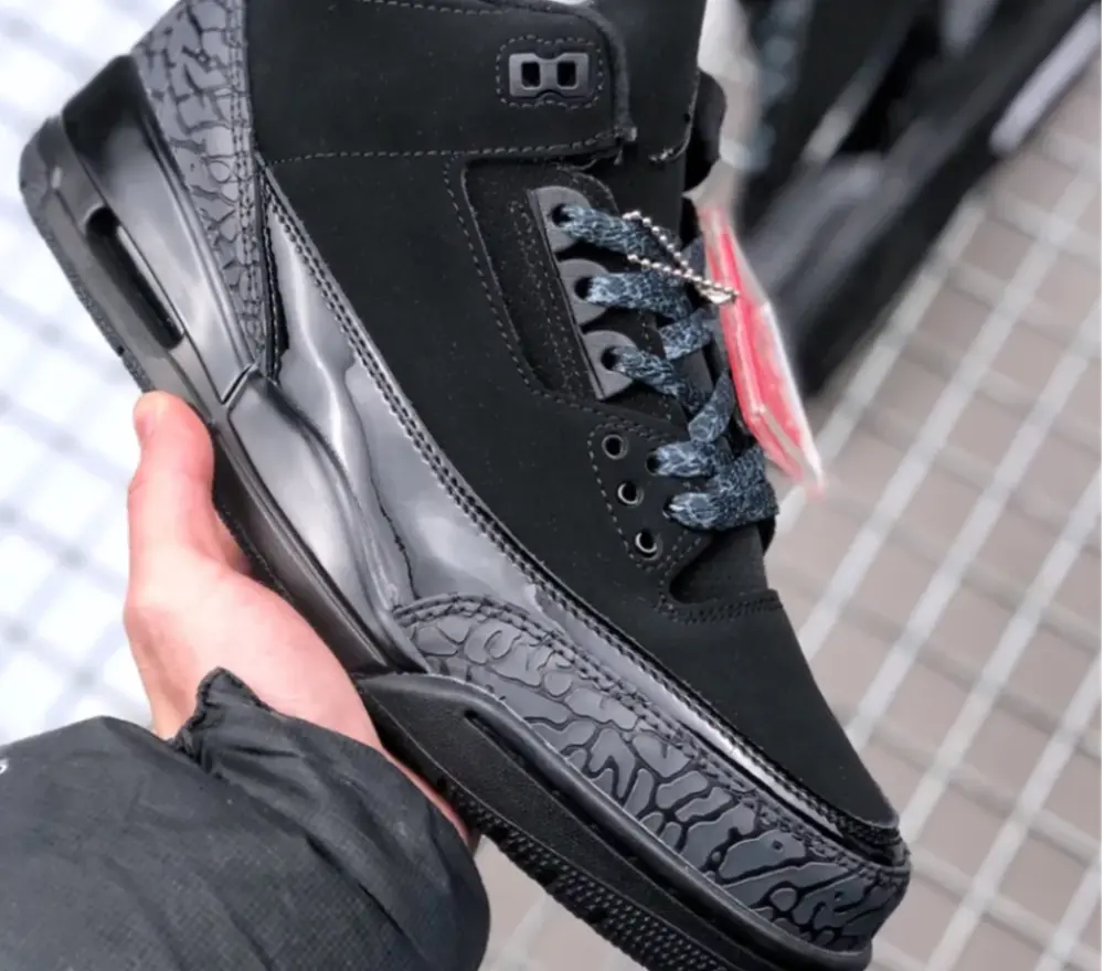 Giày Nike Air Jordan 3 Retro 'Black Cat' 136064-002 - Ảnh 4