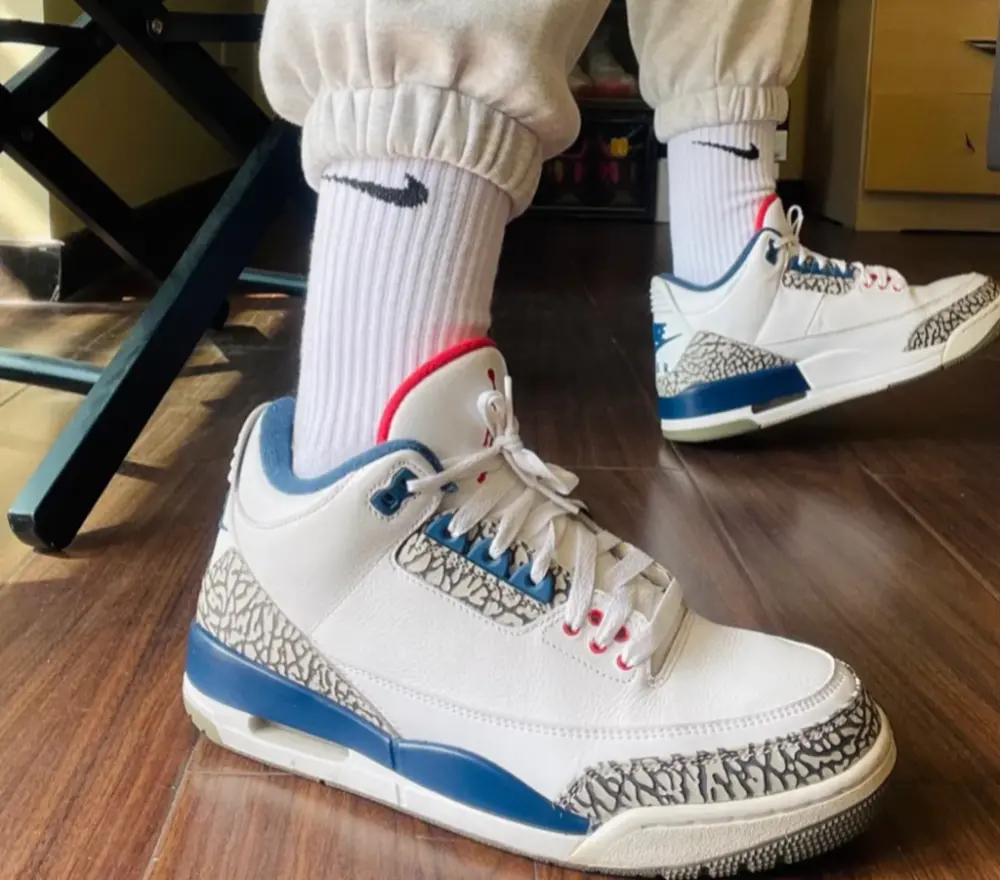 Giày Nike Air Jordan 3 Retro OG BG 'True Blue' 2016 854261-106 - Ảnh 3