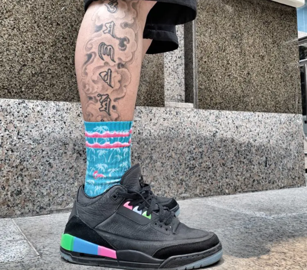 Giày Nike Air Jordan 3 Retro 'Quai 54' AT9195-001 - Ảnh 5
