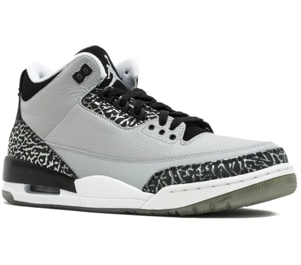 Alternative view of Giày Nike Air Jordan 3 Retro 'Wolf Grey' 136064-004