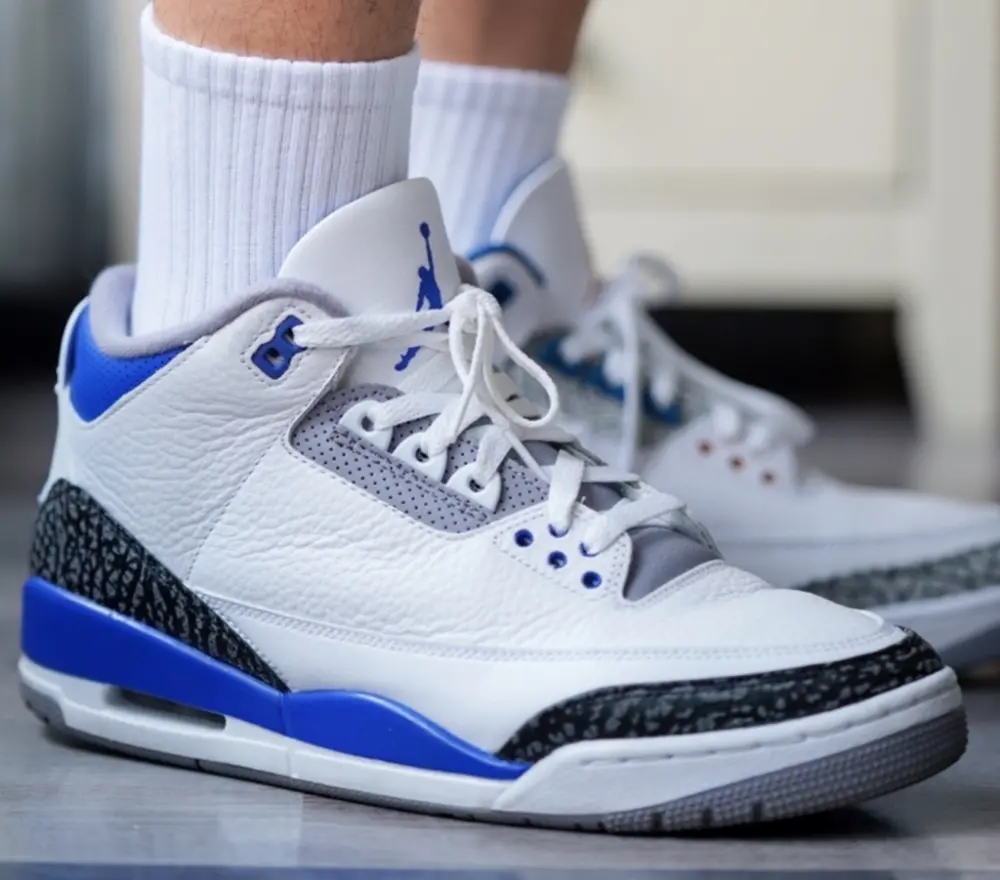 Giày Nike Air Jordan 3 Retro 'Racer Blue' CT8532-145 - Ảnh 3