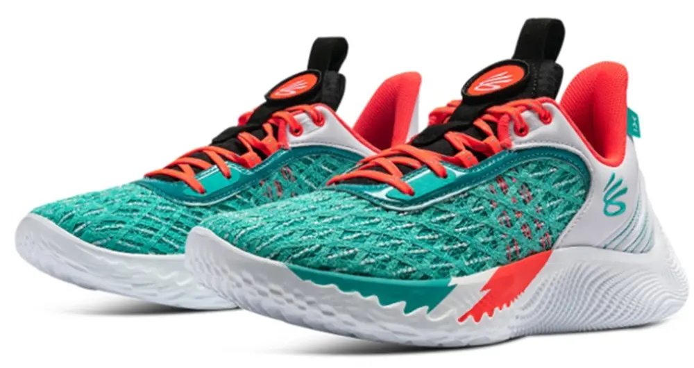 Alternative view of Giày Under Armour Curry Flow 9 'White Neptune' 3026091-116