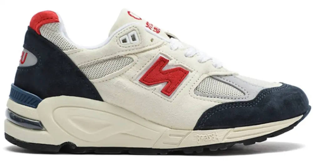Giày New Balance 990v2 'White Red' M990TA2