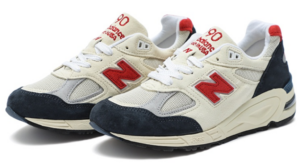 Alternative view of Giày New Balance 990v2 'White Red' M990TA2