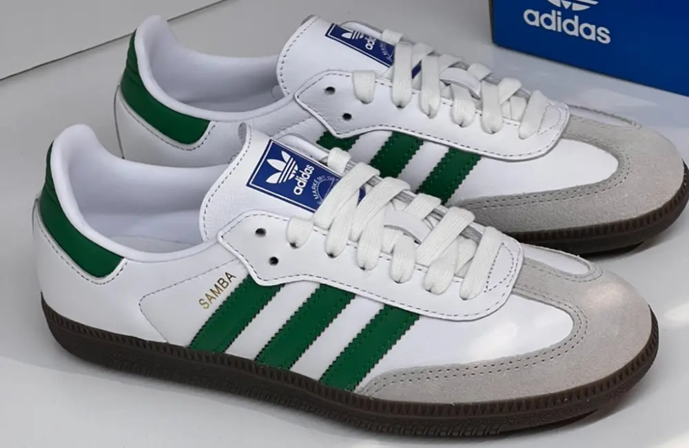 Giày Adidas Samba OG 'White Green' IG1024 - Ảnh 4