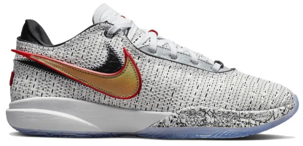Giày Nike LeBron XX 'White Metalic Gold' DJ5422-100