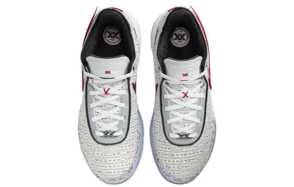Alternative view of Giày Nike LeBron XX 'White Metalic Gold' DJ5422-100