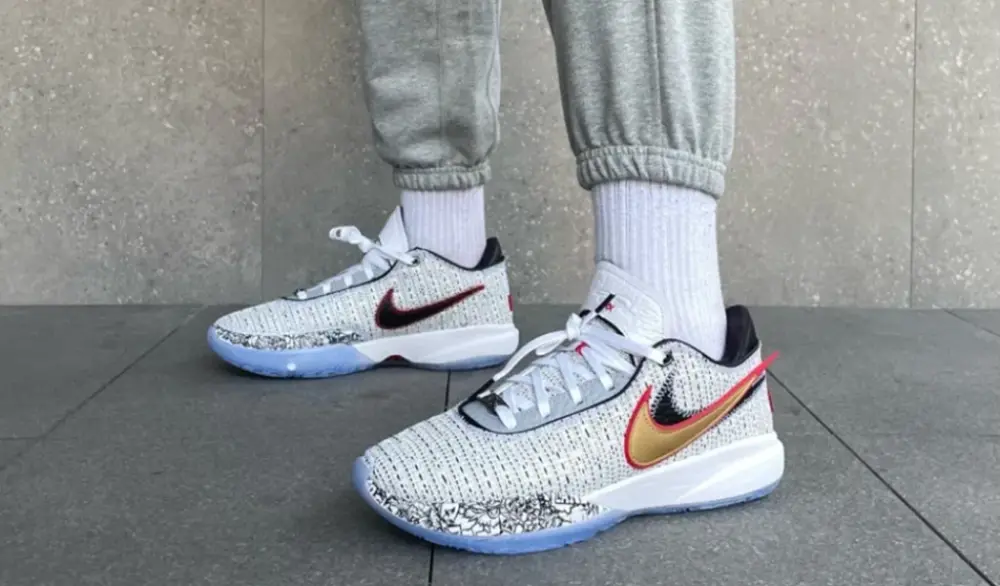 Giày Nike LeBron XX 'White Metalic Gold' DJ5422-100 - Ảnh 6
