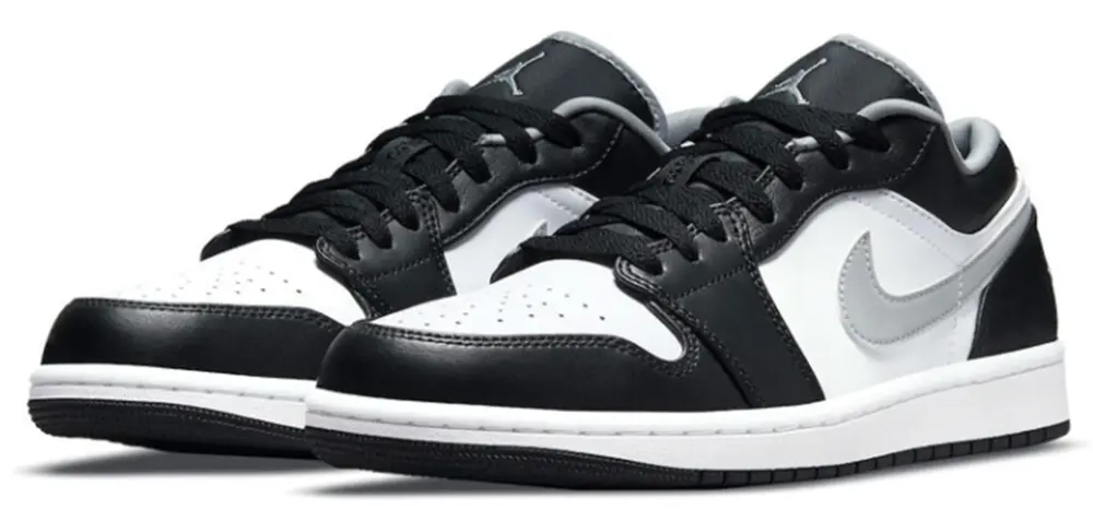 Giày Nike Air Jordan 1 Low 'Black Medium Grey' 553558-040 - Ảnh 4