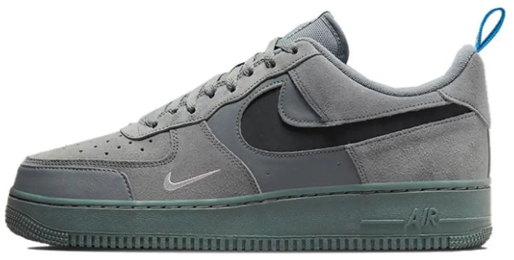 Alternative view of Giày Nike Air Force 1 Low Cut Out Swoosh Grey  DO6709-002