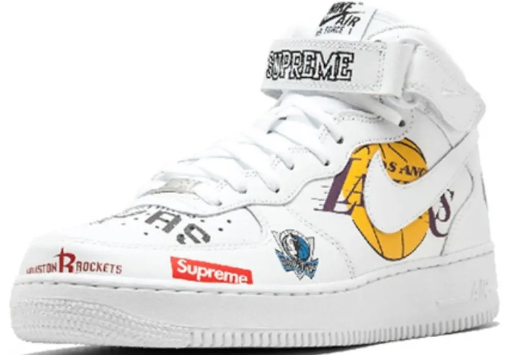 Giày Nike Supreme Air Force 1 07 'White' AQ8017-100 - Ảnh 5