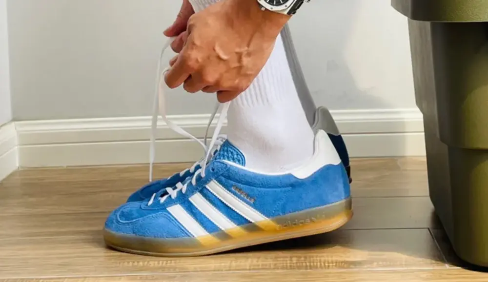 Giày Adidas Gazelle Indoor 'Blue Fusion' HQ8717 - Ảnh 5