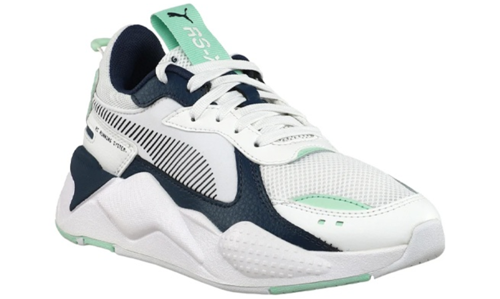 Puma RSX Joy Jr Sneakers White Blue Green Water 372864-01 - Ảnh 3