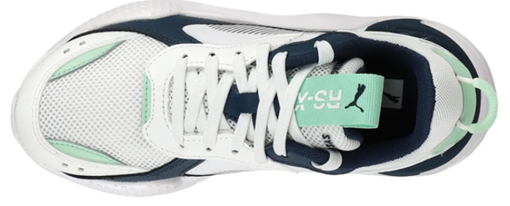 Puma RSX Joy Jr Sneakers White Blue Green Water 372864-01 - Ảnh 2