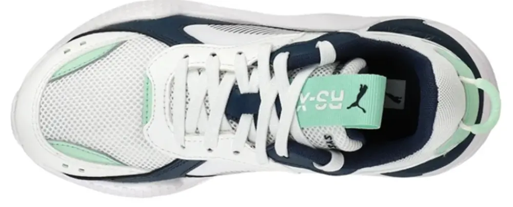 Alternative view of Puma RSX Joy Jr Sneakers White Blue Green Water 372864-01