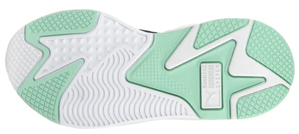 Puma RSX Joy Jr Sneakers White Blue Green Water 372864-01 - Ảnh 4