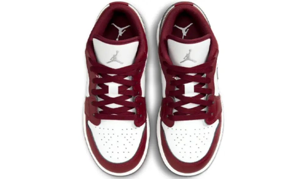 Giày Nike Air Jordan 1 Low GS ‘Bordeaux’ 553560-615 - Ảnh 4