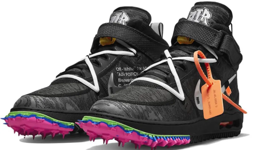 Alternative view of Giày Nike x Off-White Air Force 1 'Black' DO6290-001