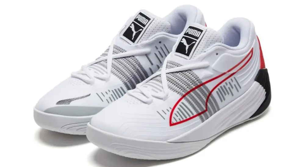 Alternative view of Giày Puma Fusion Nitro 'White High Risk Red' 195514-04