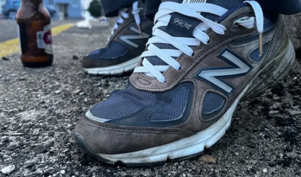 Alternative view of Giày New Balance 990v4 Made In USA ‘Navy’ M990NV4