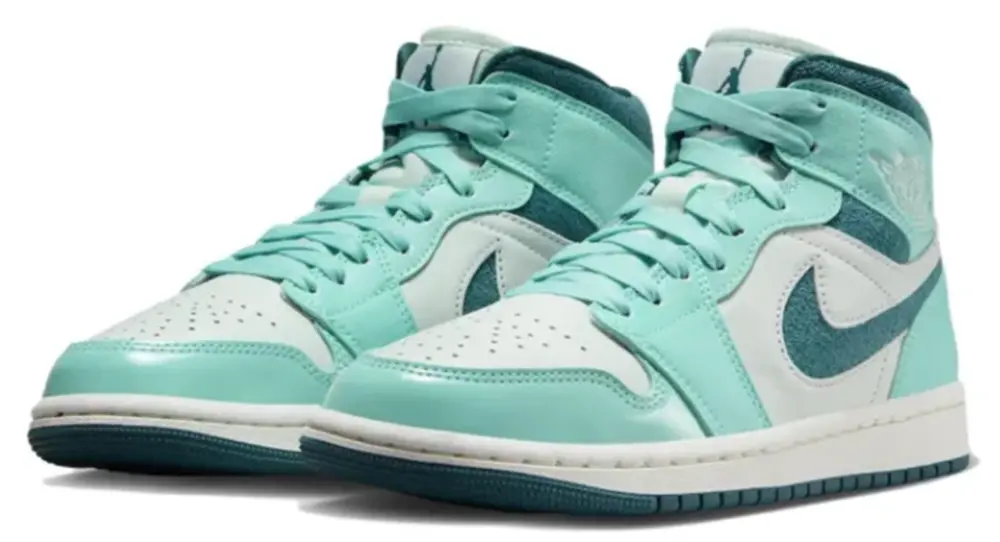 Giày Nike Air Jordan 1 Mid 'Bleached Turquoise' DZ3745-300 - Ảnh 3