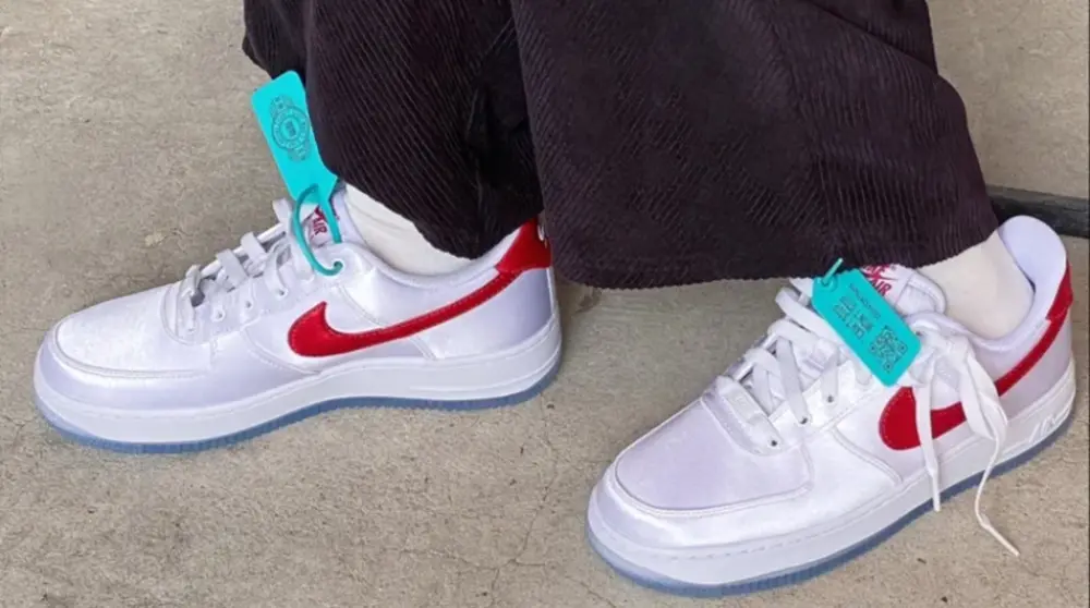 Giày Nike Air Force 1 '07 Essential White Varsity Red' DX6541-100 - Ảnh 3