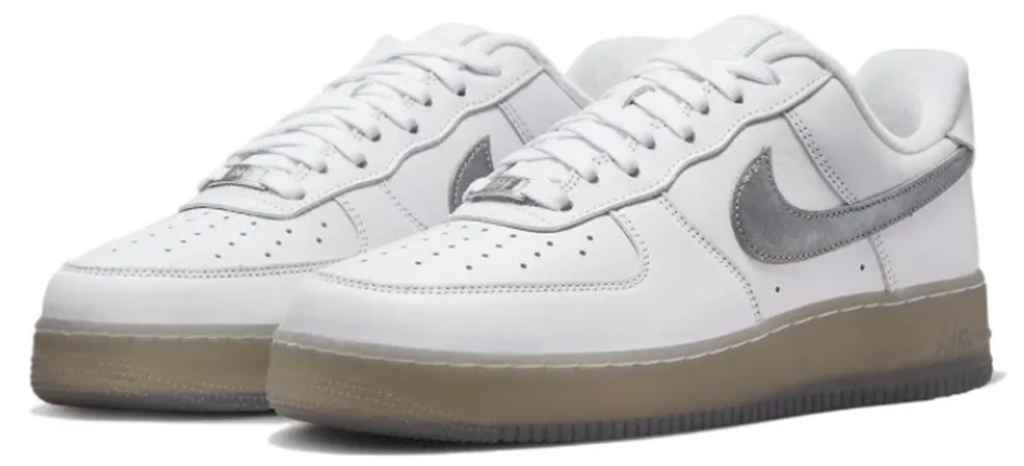 Giày Nike Air Force 1 'White Metallic Silver' DX3945-100 - Ảnh 3