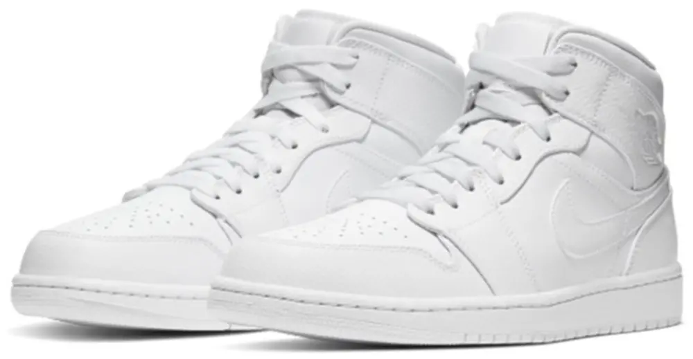 Alternative view of Giày Nike Air Jordan 1 Mid 'White' 554724-126
