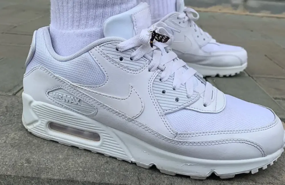 Giày Nike Air Max 90 Recraft 'Triple White' CN8490-100 - Ảnh 4