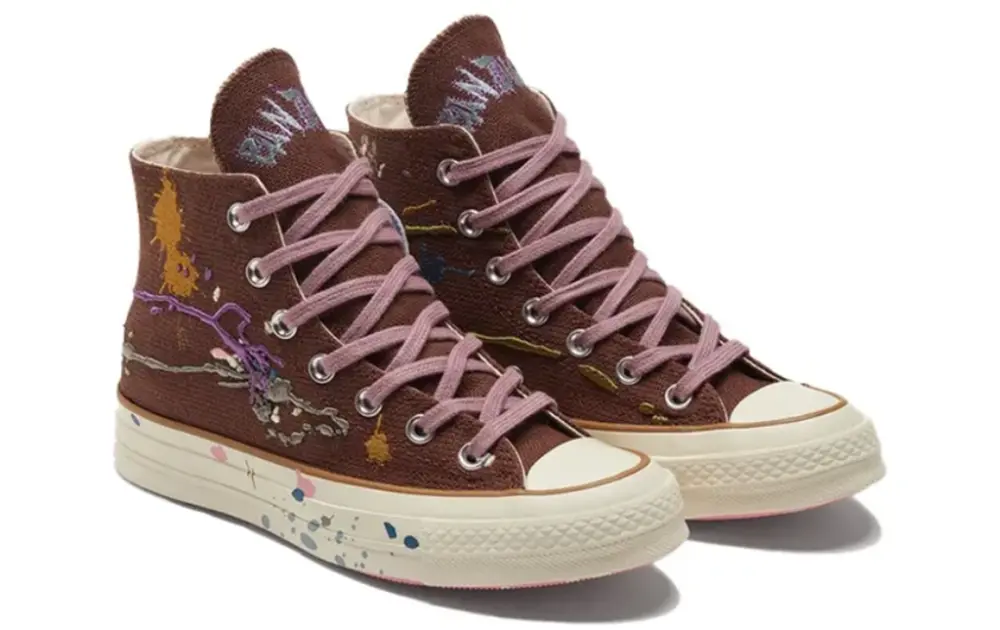 Giày Converse Chuck 70 Hi x Bandulu 'Brown' 169909C - Ảnh 4