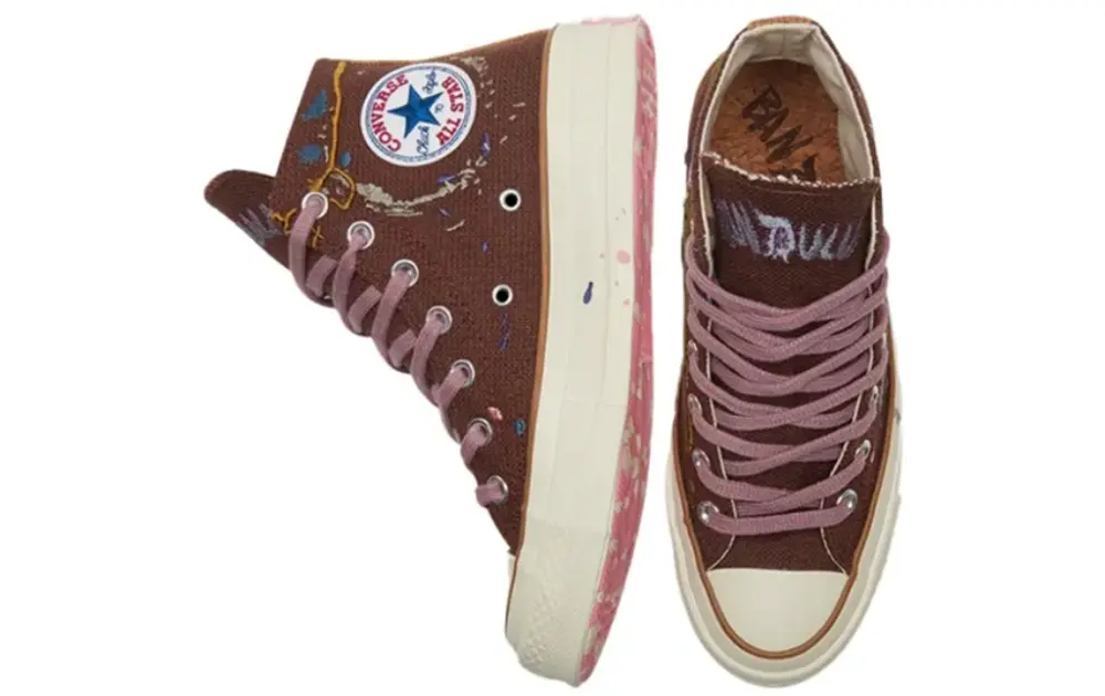Giày Converse Chuck 70 Hi x Bandulu 'Brown' 169909C - Ảnh 6
