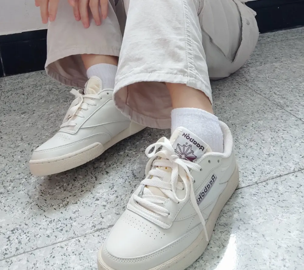 Giày Reebok Club C 85 Vintage 'Chalk Alabaster' GX3681 - Ảnh 4