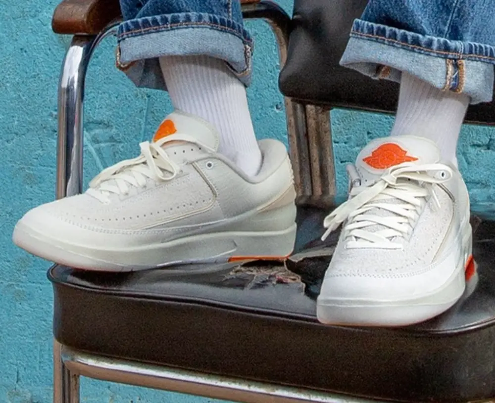 Giày Nike Shelflife x Air Jordan 2 Retro Low 'White Sail' DV7128-110 - Ảnh 4