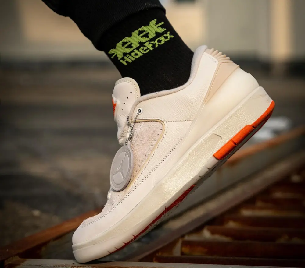 Giày Nike Shelflife x Air Jordan 2 Retro Low 'White Sail' DV7128-110 - Ảnh 3
