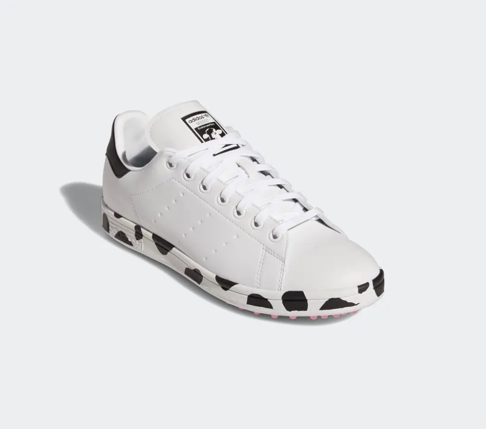 Giày Adidas Stan Smith Primegreen LE Spikeless Golf 'Cow Print' GZ6481 - Ảnh 3