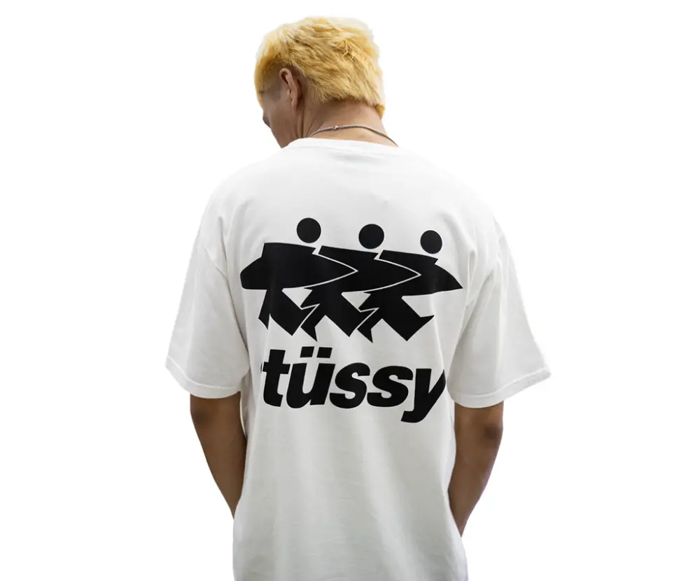 Áo Stussy x CDG Surfman Tee White - Ảnh 3