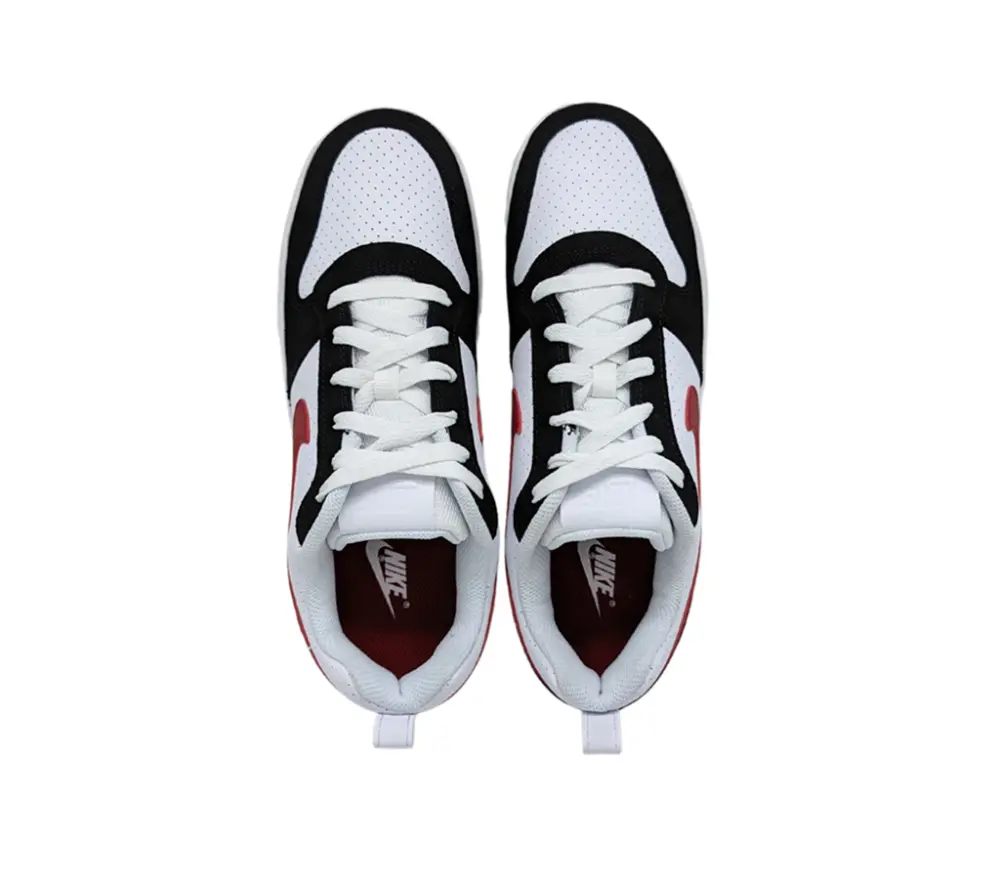 Giày Nike Court Borough Low Black White Red 838937-102 - Ảnh 3