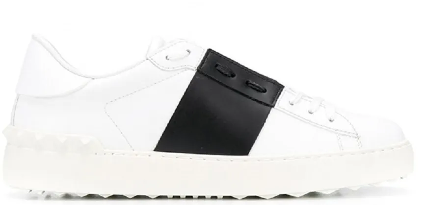 Giày Valentino Women's Rockstud Hidden Open Sneakers UW0S0781-BLU-A01