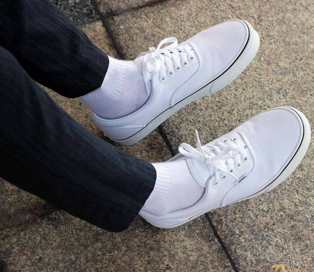 Alternative view of Giày Vans Era 'True White' VN000EWZW00