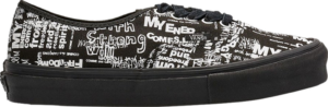 Giày Vans Comme des Garçons x Authentic LX 'Graffiti - Black' VN0A33TASO7