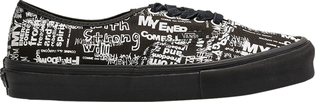 Giày Vans Comme des Garçons x Authentic LX 'Graffiti - Black' VN0A33TASO7