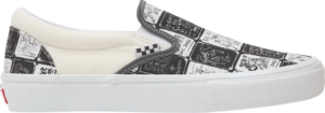 Giày Vans Slip On Skate x Daniel Johnston 'Black White' VN0A5FCAAO7