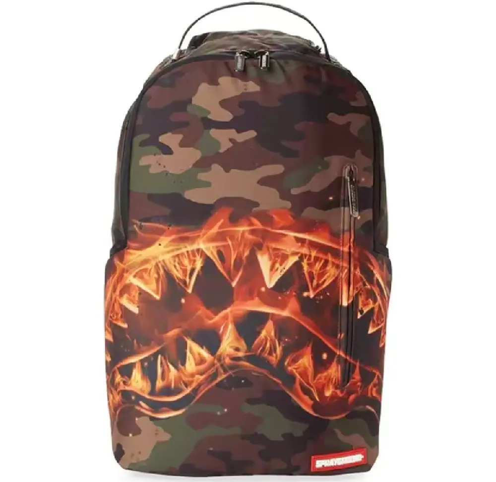 Balo Sprayground Fire Shark 'Camo' W0645710