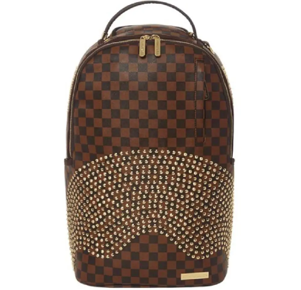 Balo Sprayground Golden Beads Shark Mouth 'Brown' W0815711