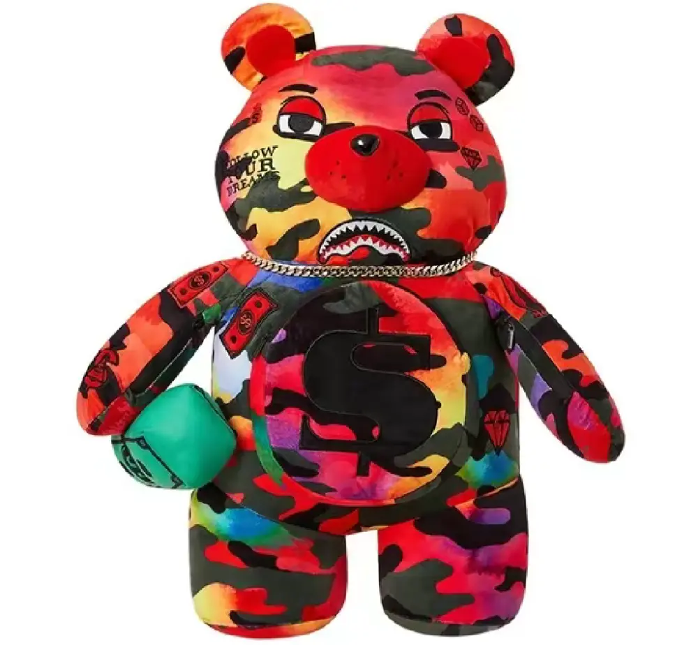 Balo Sprayground Plush Doll 'Red Camo' W0827010