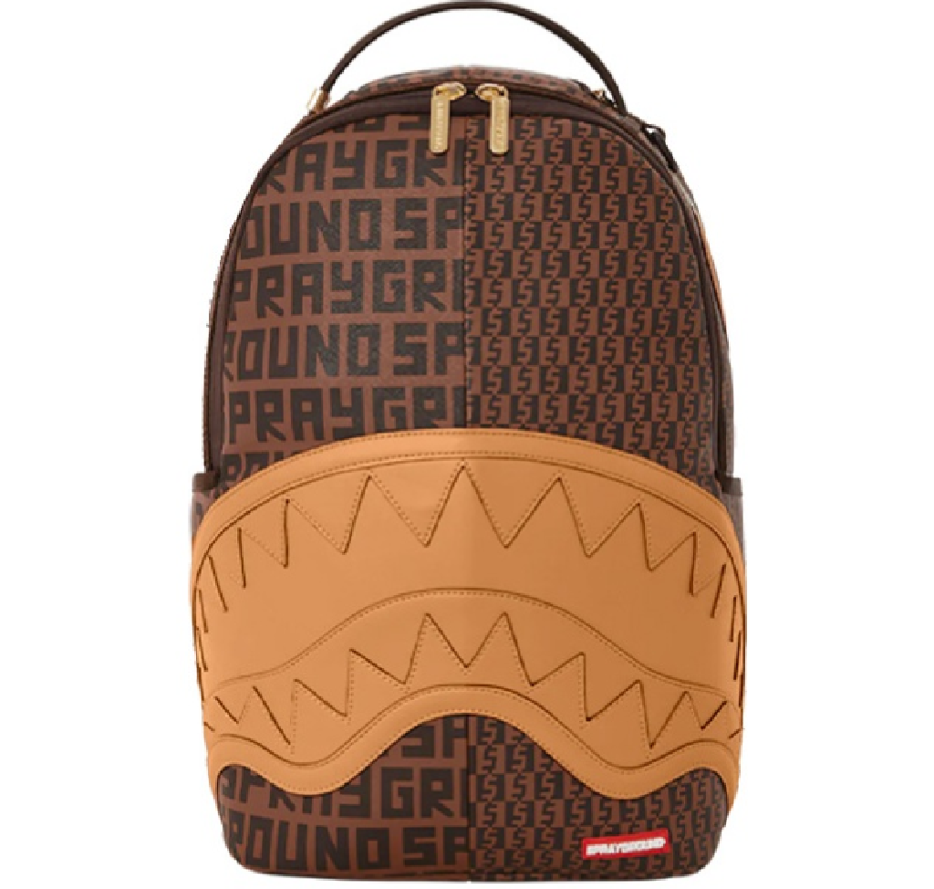 Balo Sprayground Presbyopia Stitching Checkerboard Shark 'Brown' W0835704