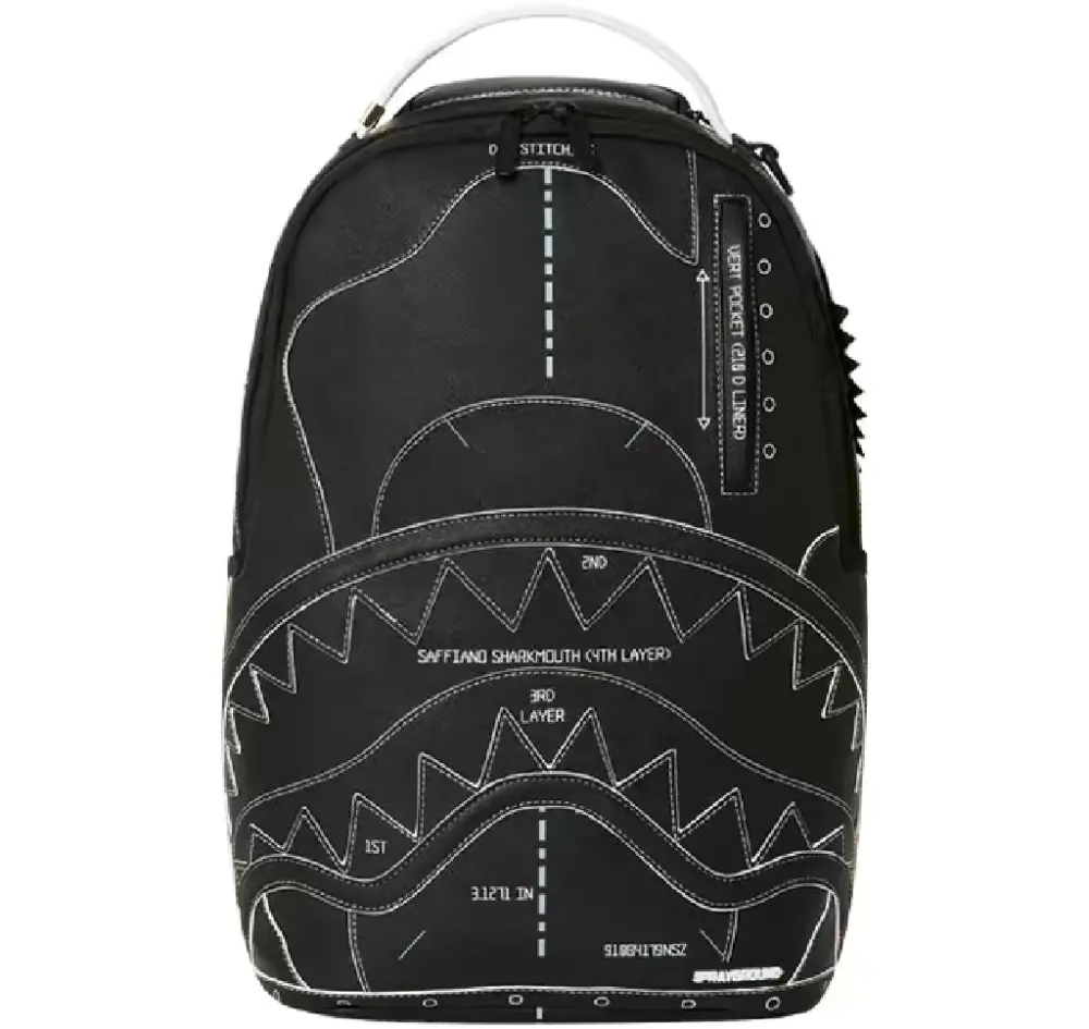 Balo Sprayground Trendy Shark Mouth Large 'Black' W0835715