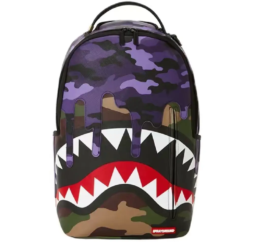 Balo Sprayground Fight Shark Side 'Purple Camo' W0845732